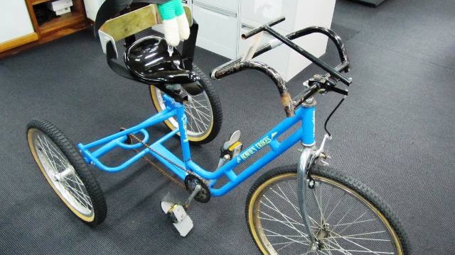 Newcastle Police are hoping to track down the owner of a specially-modified tricycle, which has been found in Mayfield.