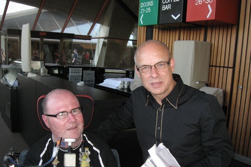 John Blades and Brian Eno