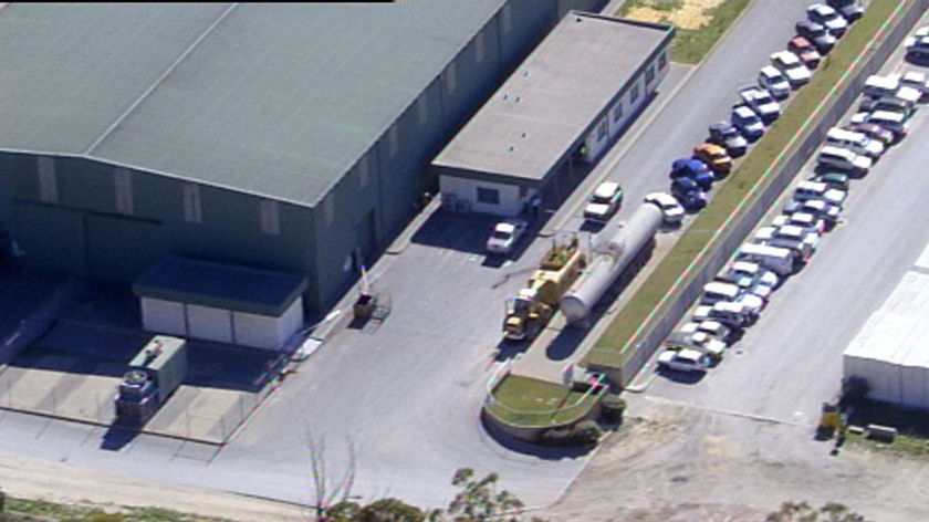 Dumped: the body was found at this Malaga recycling facility