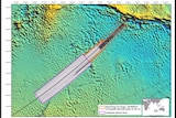 Map of the current and new search areas for MH370.