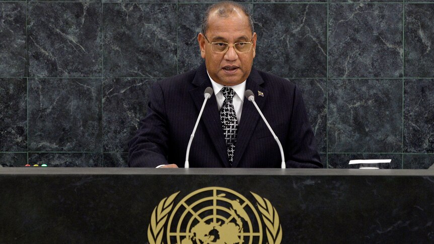 Marshall Islands President Christopher Loeak addresses UN General Assembly 26th September, 2013