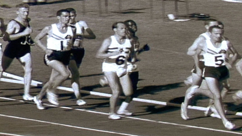 A running race at the Perth Commonwealth Games in 1962.