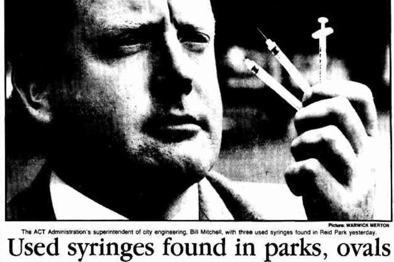 Clipping of the Canberra Times, 1989