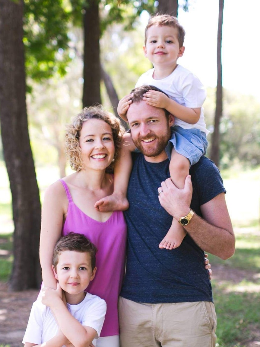 Louise Mullins and her family