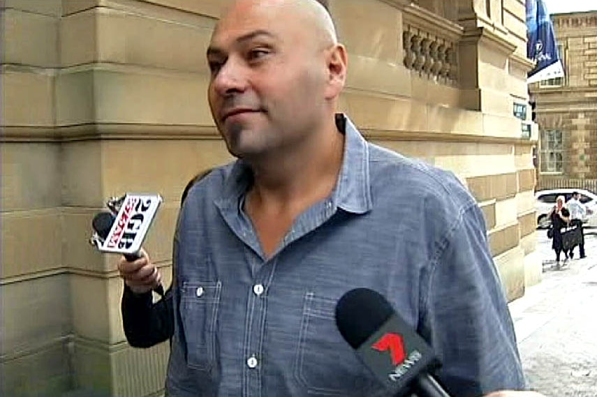 Dib Hanna outside court after being handed a three-month suspended prison sentence.