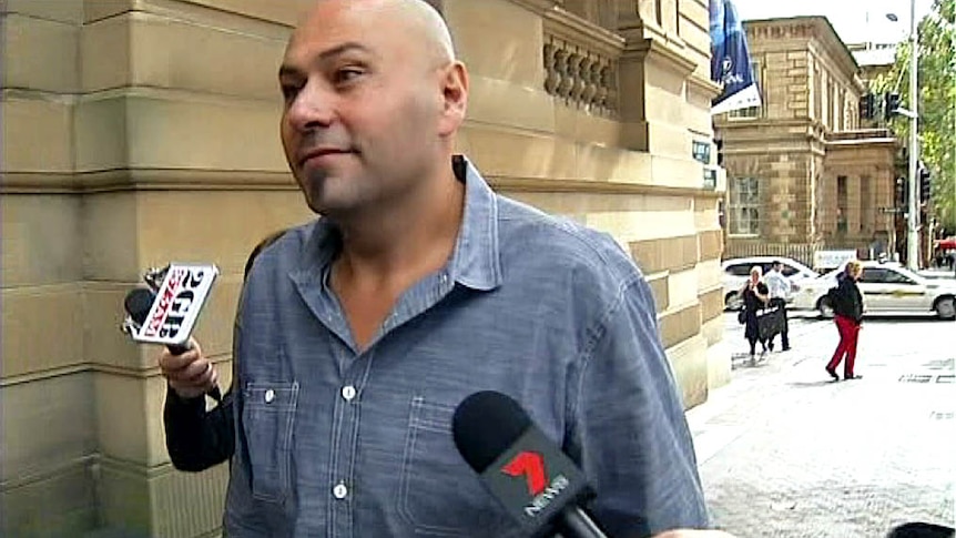 Dib Hanna outside court after being handed a three-month suspended prison sentence.