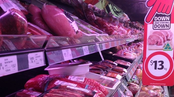 Supermarket meat section