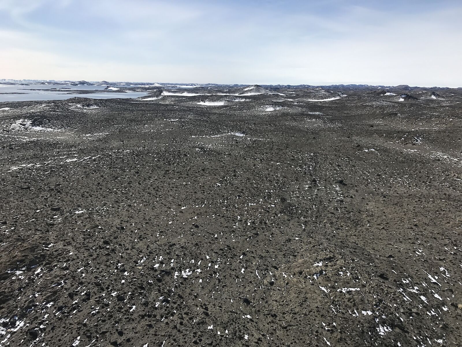 A view of rocky ground