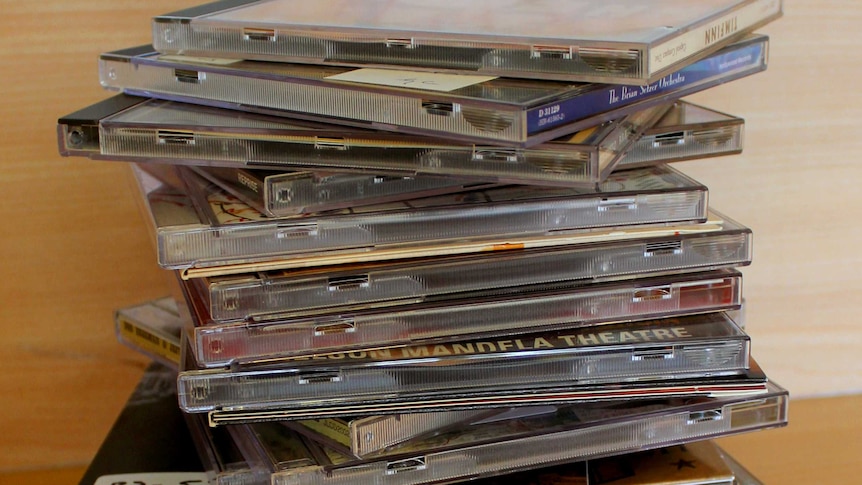 A pile of CDs