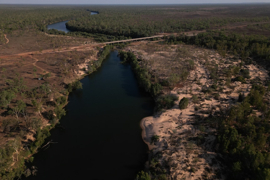 An aerial view of the McArthur River