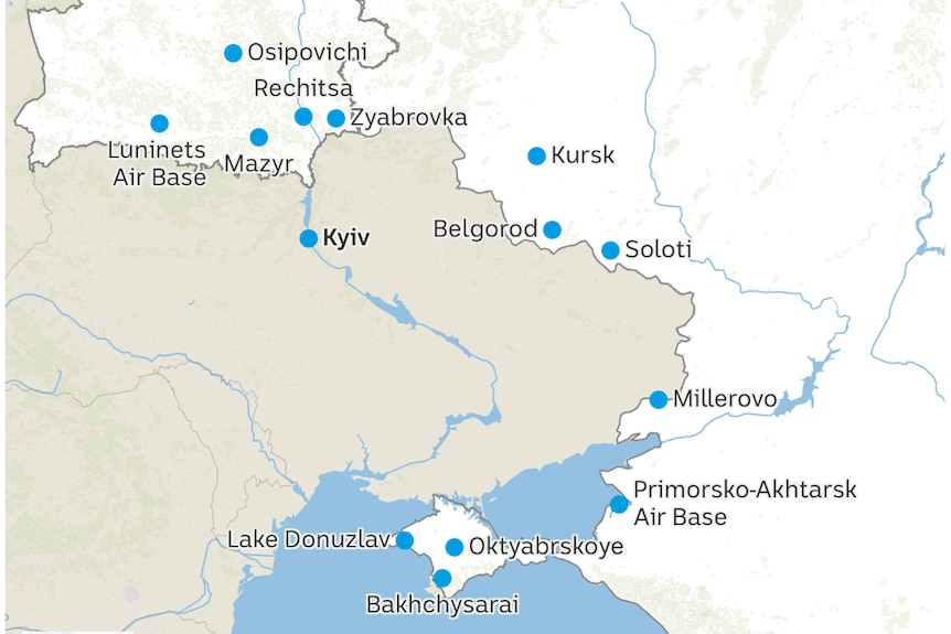 Datawrapper map of Russian troops and equipment sites on Ukraine's borders