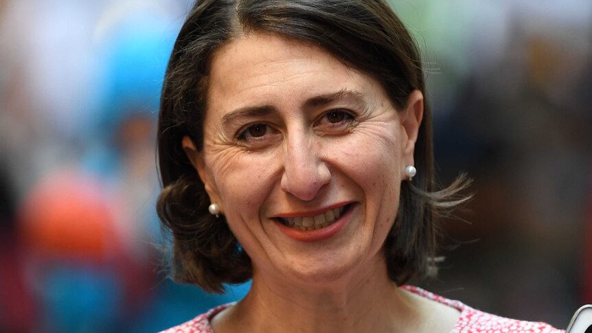 A close-up of NSW Premier Gladys Berejiklian