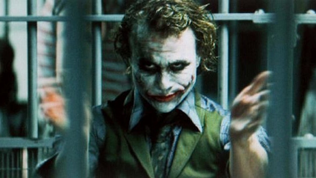 Oscar-winning role: Heath Ledger as The Joker in Batman blockbuster The Dark Knight.