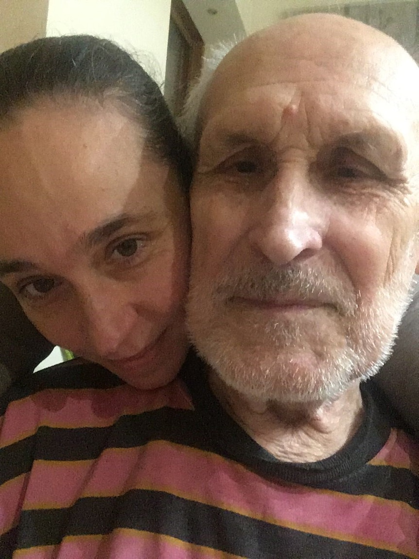 An image of Natasha and her father Volodymyr.