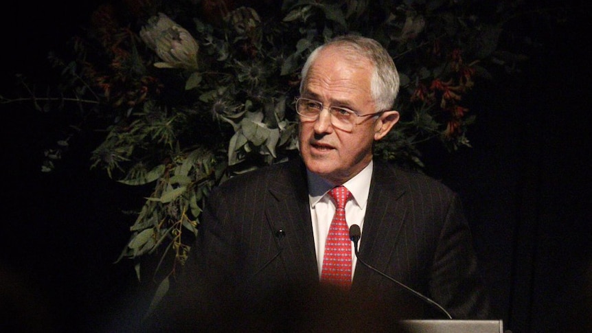 Malcolm Turnbull addresses the RSL in Melbourne.