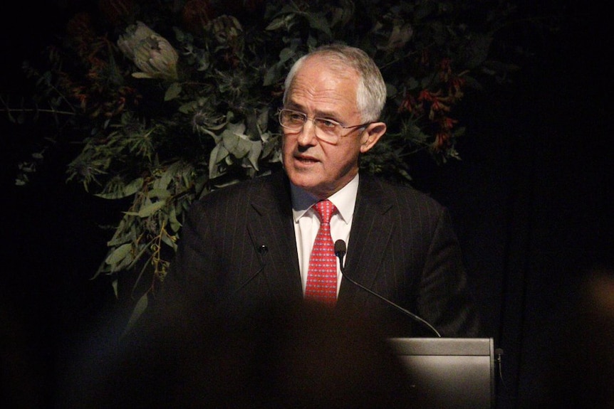 Malcolm Turnbull addresses the RSL in Melbourne.