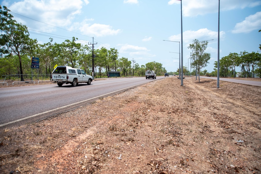 a busy highway outside Darwin
