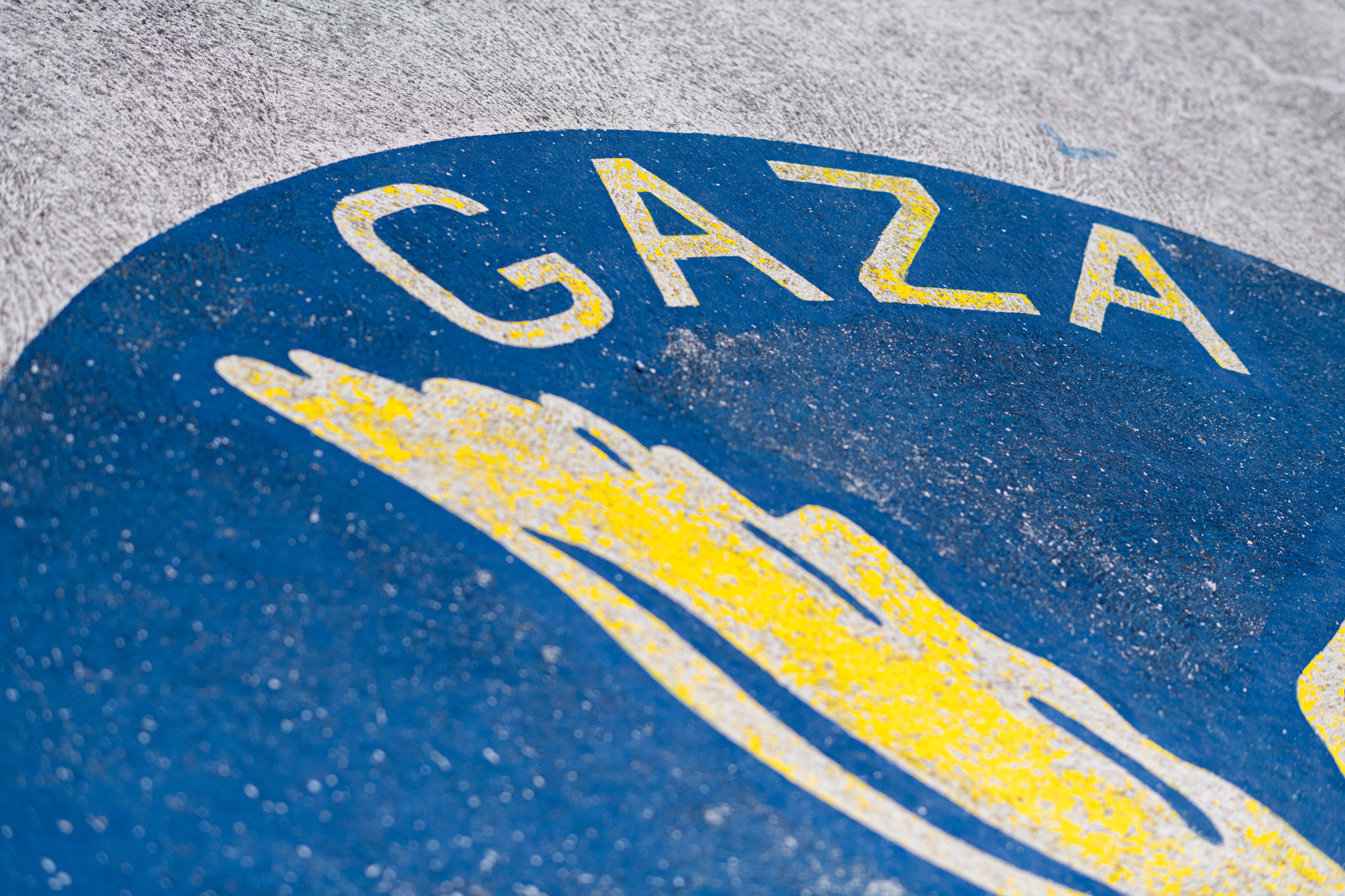 A Gaza Football Club sign.