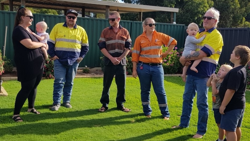 Members of the Aramini family in Collie