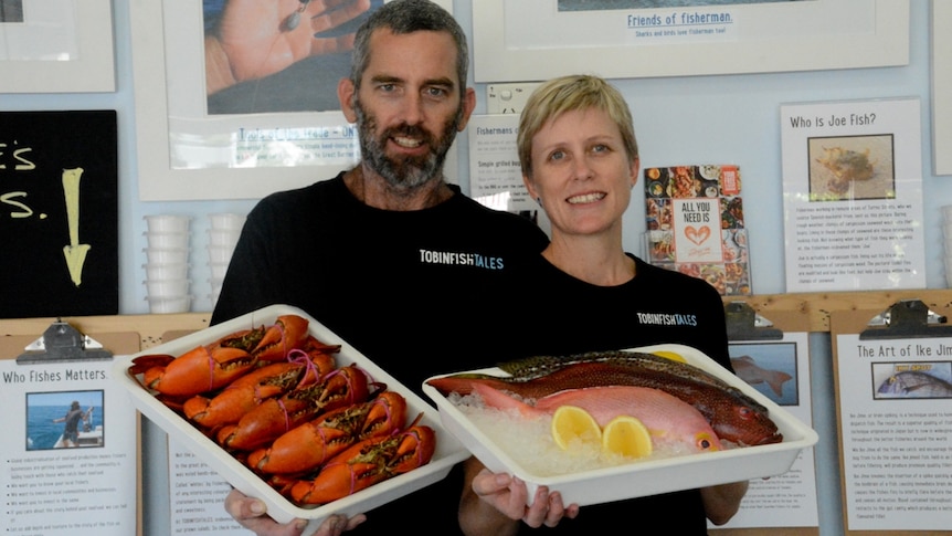 Andrew and Renae Tobin both have doctorates and they run a fish and chip shop.
