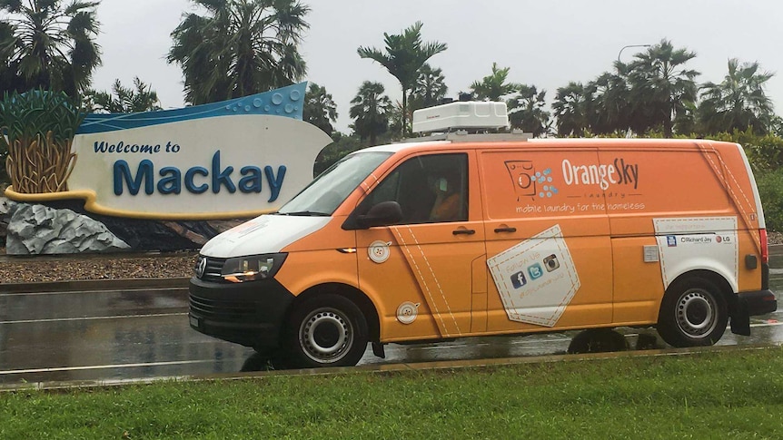 An Orange Sky van in Mackay