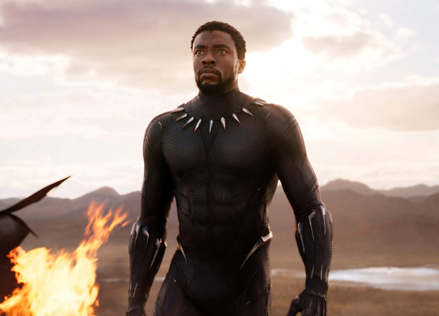 A press image of Black Panther, played by Chadwick Boseman