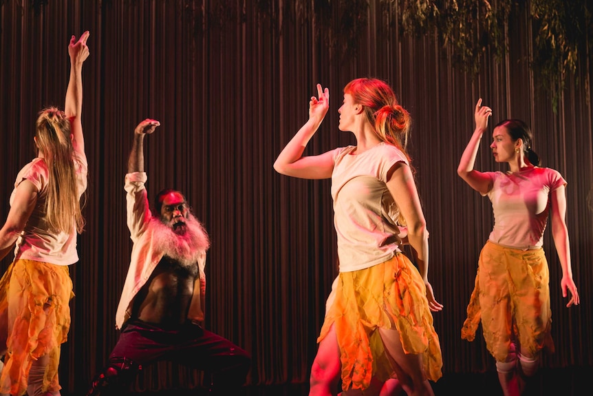 Cross-cultural dance theatre, Kaya [Hello], performed by Ochre contemporary dance company, Maori, Aboriginal, Indian, in Perth 12 october 2016
