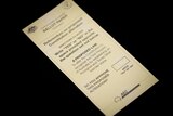 A blank Voice to Parliament ballot paper
