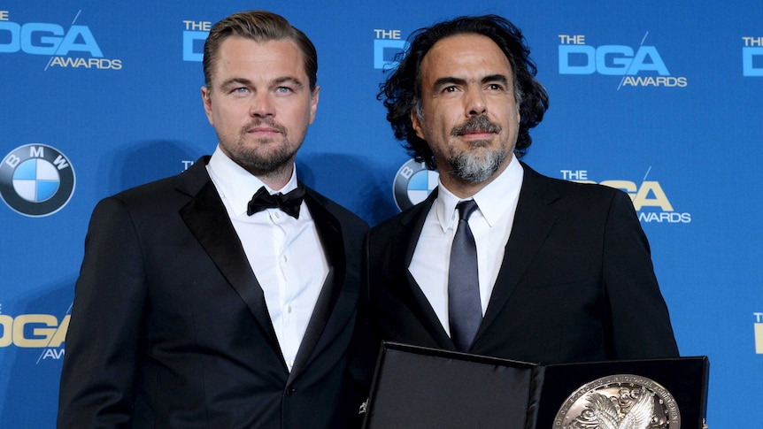 Actor Leonardo DiCaprio with director Alejandro Inarritu.