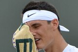 Tomic reacts to his Wimbledon defeat