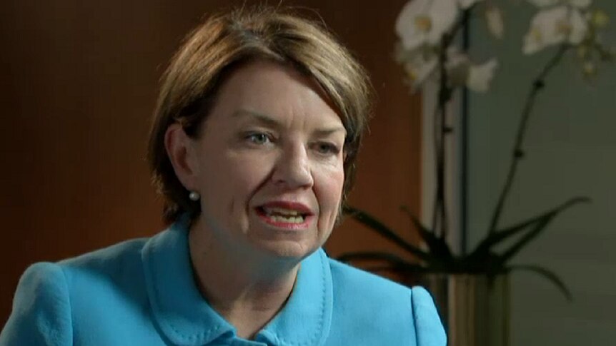 Australian Banking Association chief executive Anna Bligh speaking on The Business. April 19, 2017.
