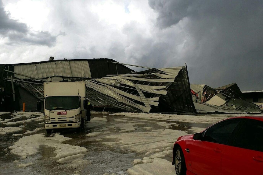 Factory collapse at Huntingwood Western Sydney