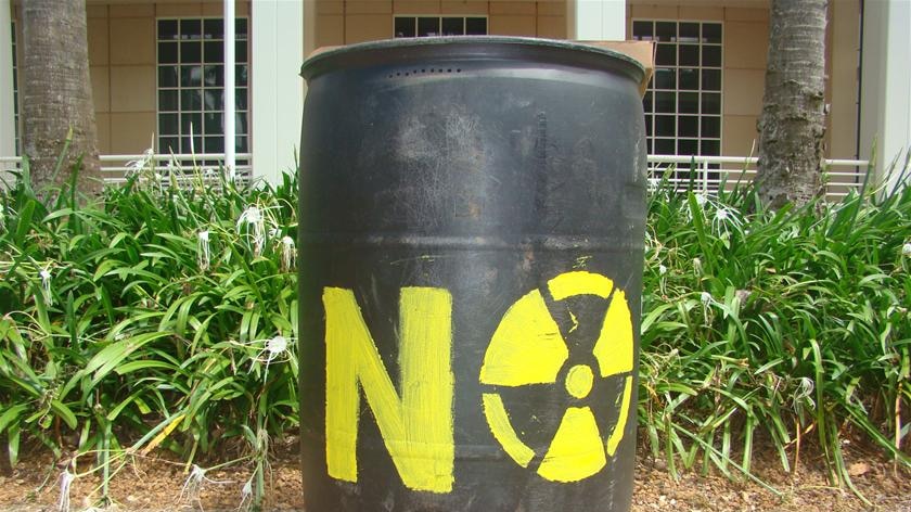 Protesters say no to a nuclear waste dump