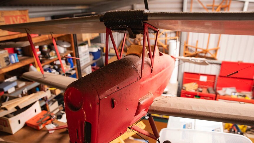 A model Tiger Moth build by Bill Pople