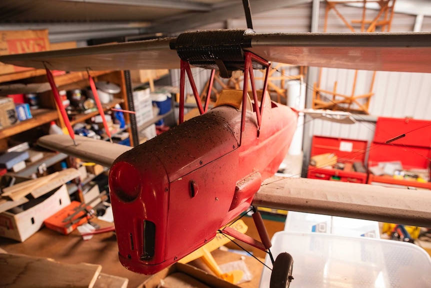 A model Tiger Moth build by Bill Pople