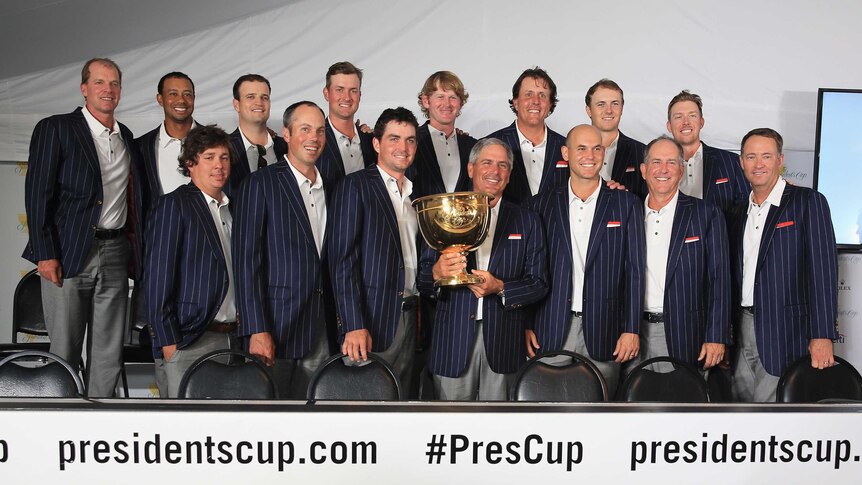 Team USA with Presidents Cup