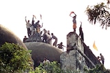 Hindu youths atop Babri Mosque hours before demolition