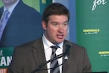 Brendon Grylls addresses his party.