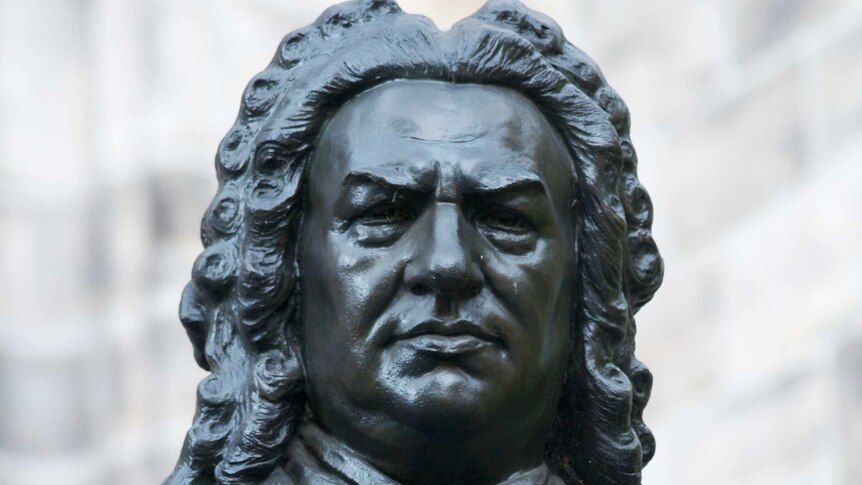 Statue of Johann Sebastian Bach in Leipzig, Germany