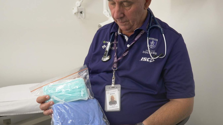 Ian Taylor with a PPE Kit