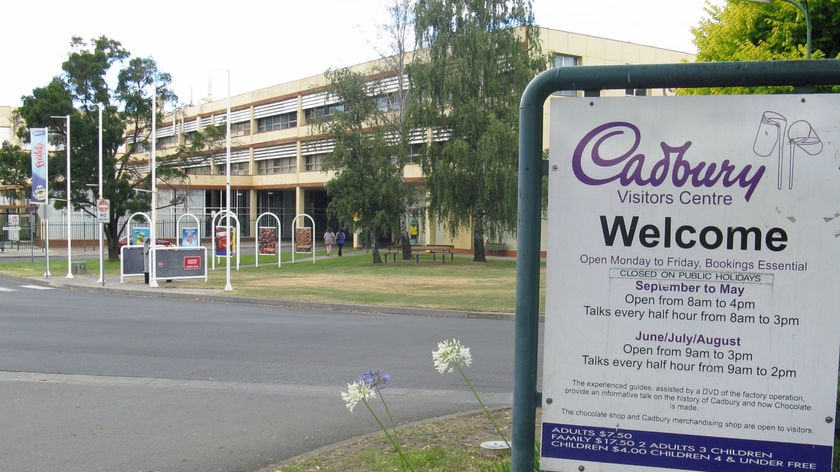 Front entrance of the Cadbury factory, Claremont Tasmania.