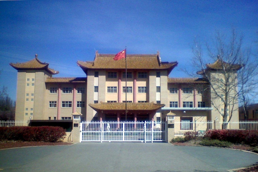 The Chinese Embassy in Canberra.