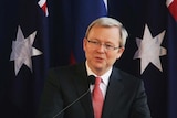 Kevin Rudd says the report verifies the Opposition's argument that the Coalition has significantly reduced its share of spending on public hospitals (File photo)