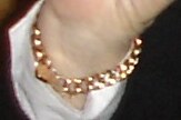 A gold bracelet.