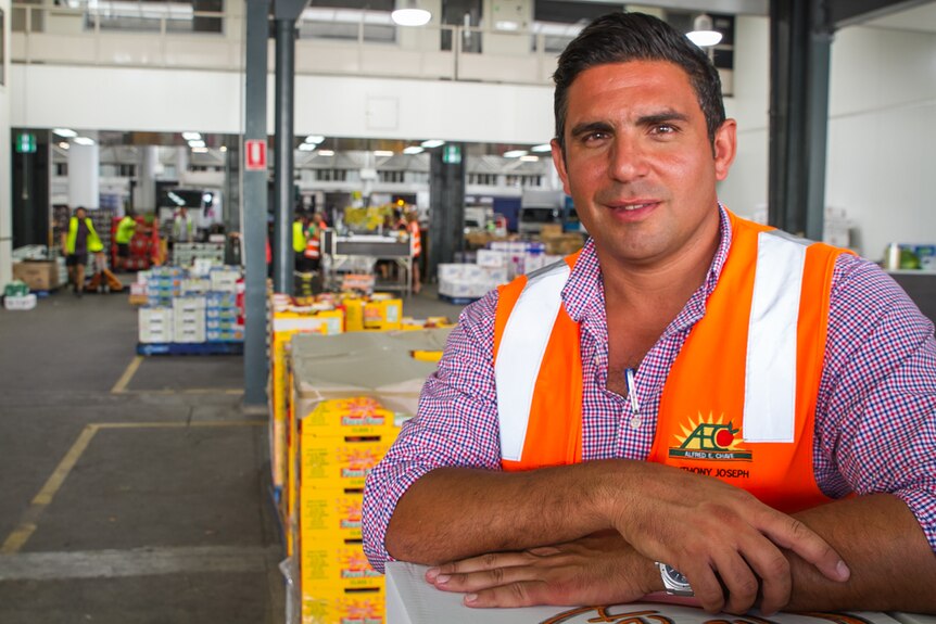 Anthony Joseph, director of Alfred E Chave at the Brisbane Markets in Rocklea.