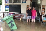 Townsville shopkeepers Frank and Barb in the flood zone