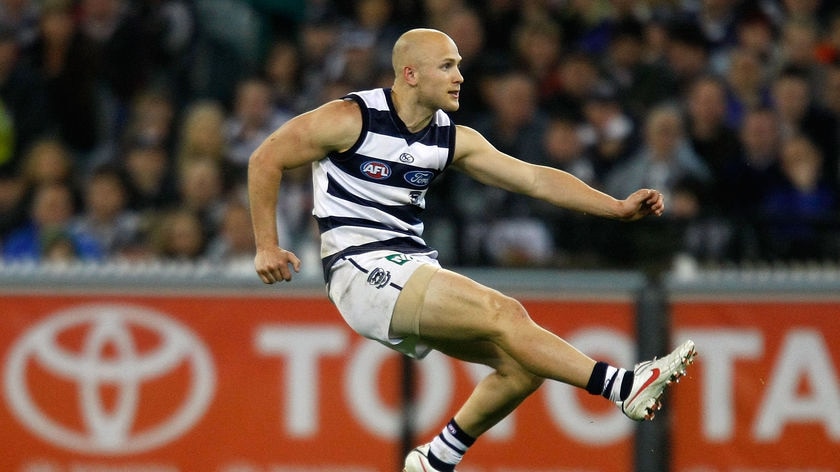 Masterclass: Ablett picked up 34 disposals and two goals against the Magpies on Saturday night.