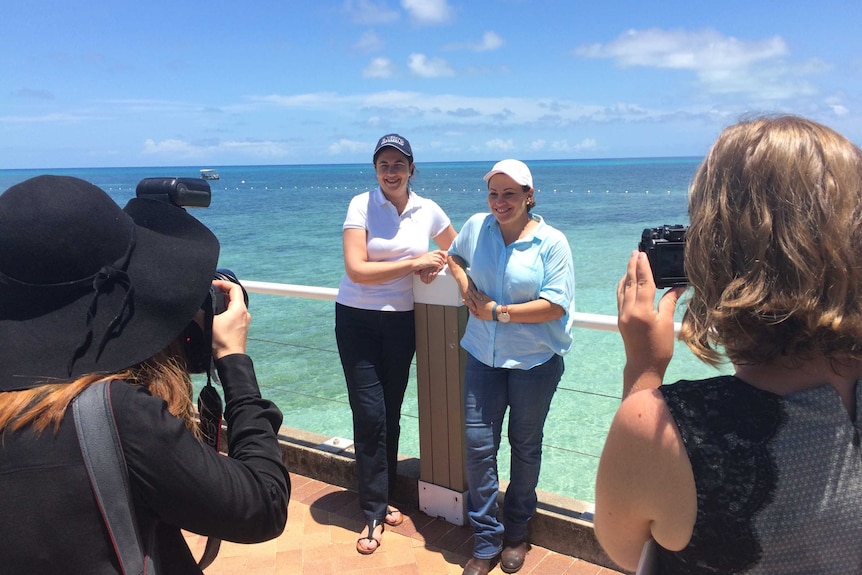 Ms Palaszczuk and Shadow Environment Spokeswoman Jackie Trad