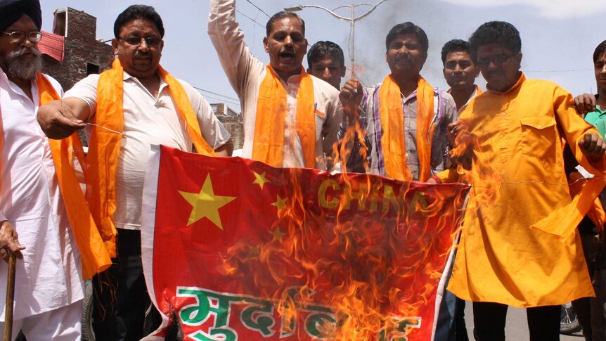 Indian activists protest Chinese border incursions