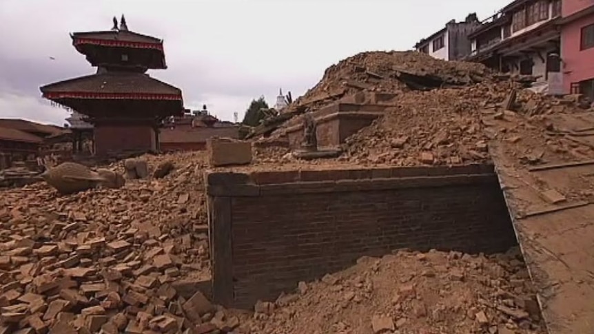 Siobhan Heanue describes the devastation in Patan